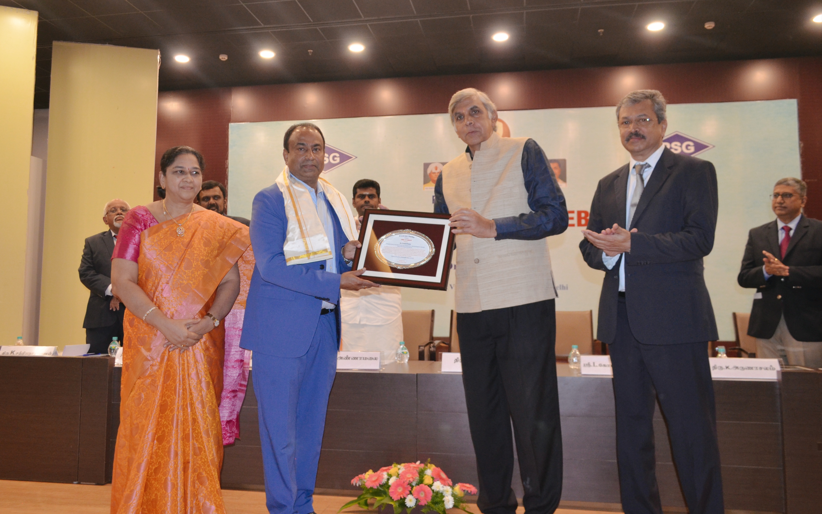 Indian Immunologicals’ MD Dr. K. Anand Kumar felicitated for his remarkable contribution to the field of Life Sciences by PSG Sons and Charities